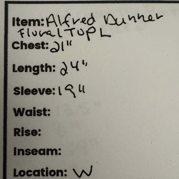 Alfred Dunner Size L Wine Country Watercolor Floral Top - Picture 7 of 7